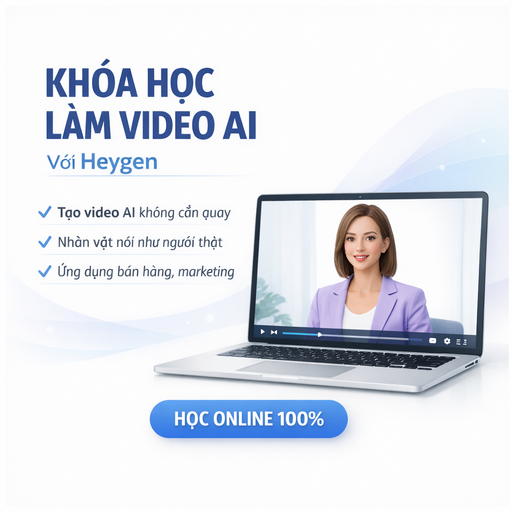 Khóa Học Làm Video AI Với Heygen Từ A-Z Cùng Hoàng Dương
