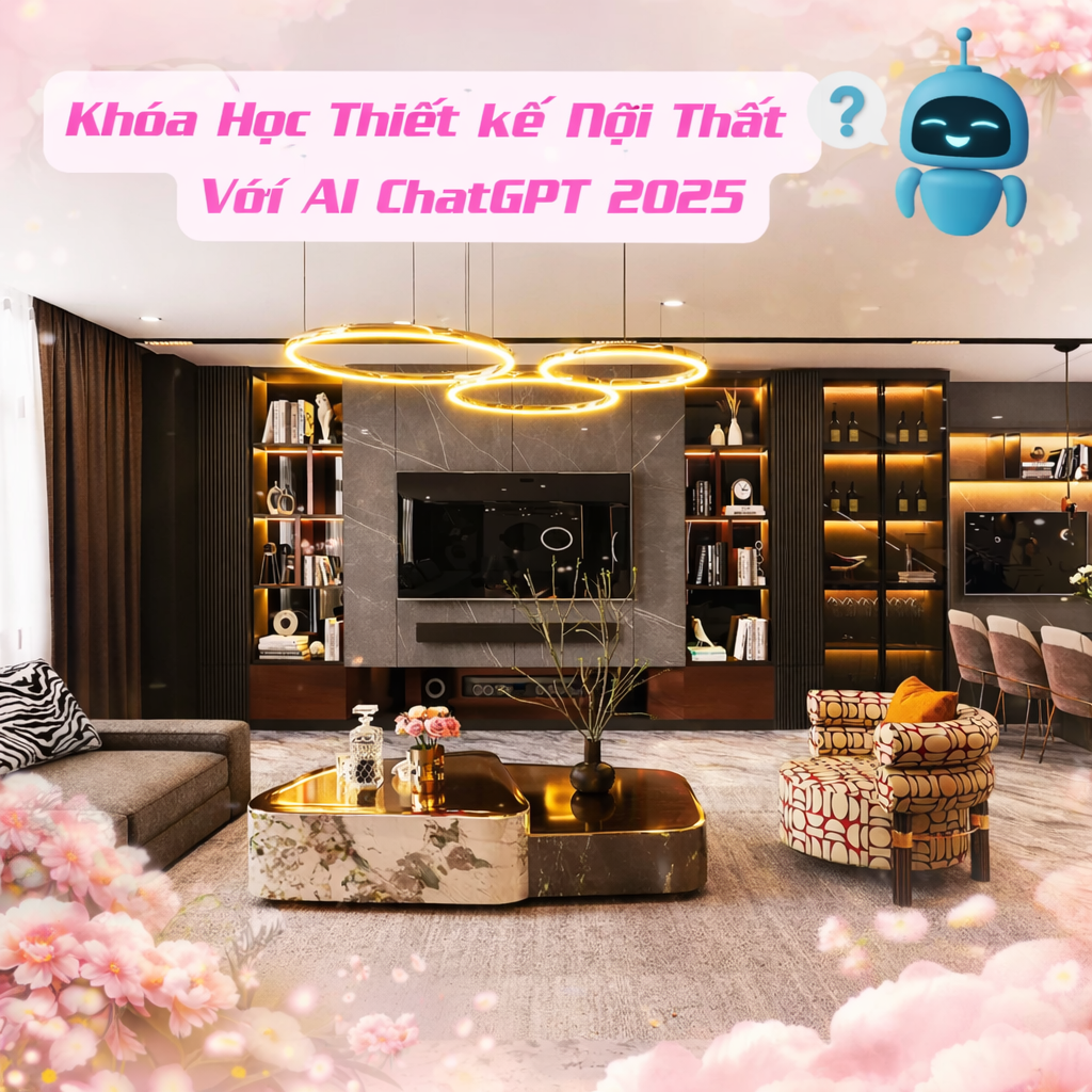 Khóa Học Thiết kế Nội Thất Với AI ChatGPT Siêu Hot