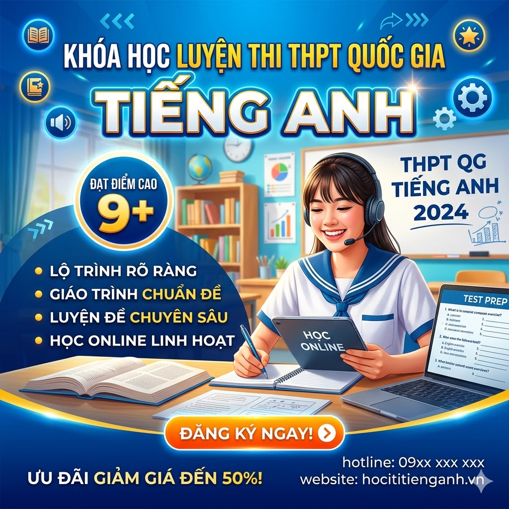 Chinh phục 8+ Tiếng Anh THPT Quốc Gia – Khóa học dành cho người muốn bứt phá điểm số! - Ảnh 3