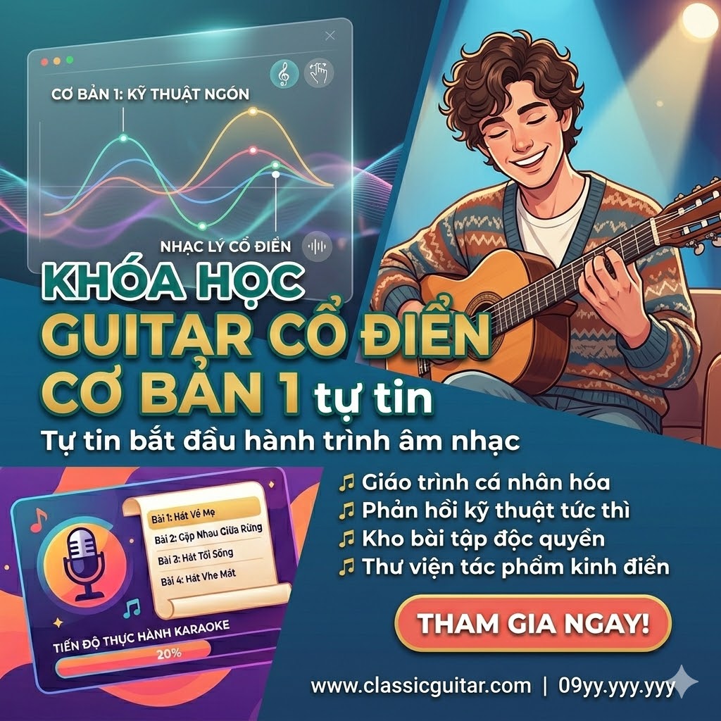 Khóa học guitar cơ bản 1 – Nền tảng vững chắc cho người mới bắt đầu - Ảnh 4