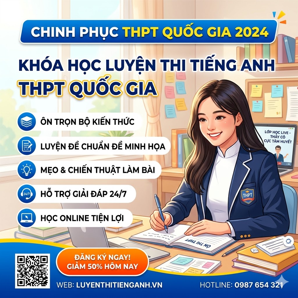 Chinh phục 8+ Tiếng Anh THPT Quốc Gia – Khóa học dành cho người muốn bứt phá điểm số! - Ảnh 2