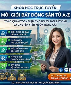 Khóa học môi giới bất động sản – Nắm vững nền tảng, chốt deal hiệu quả