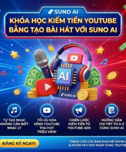 Khóa học kiếm tiền YouTube bằng tạo bài hát với Suno AI – Biến ý tưởng thành thu nhập