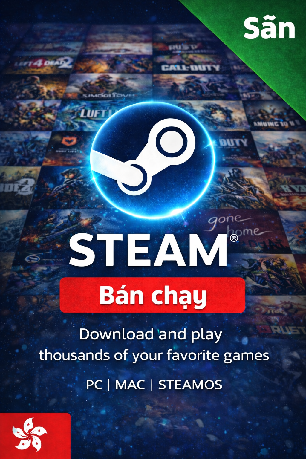 PHP Steam Wallet Gift Card - Có thể sử dụng tài khoản Việt Nam