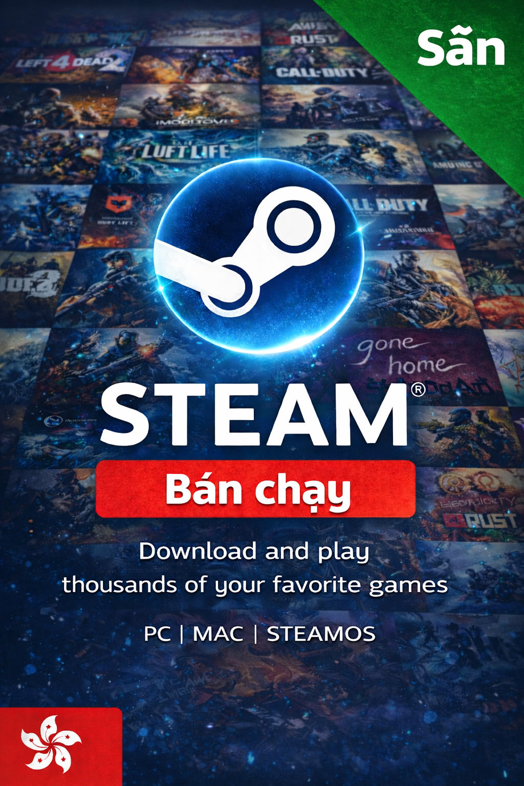 MYR Steam Wallet Card - Có thể sử dụng tài khoản Việt Nam