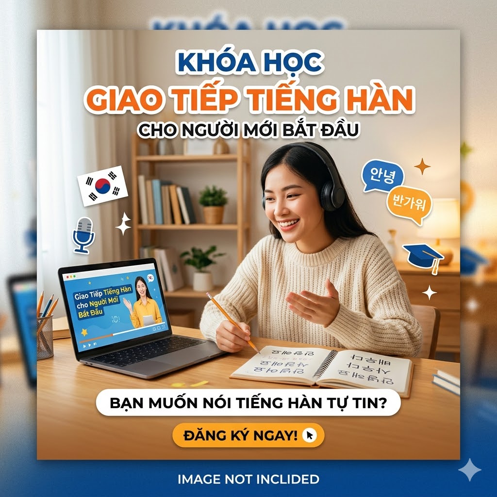 Khóa học giao tiếp tiếng Hàn cho người mới bắt đầu – Tự tin nói chỉ sau 30 ngày