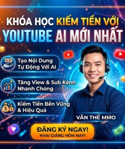 Khóa học kiếm tiền với YouTube AI mới nhất – Bứt phá thu nhập cùng Văn Thế